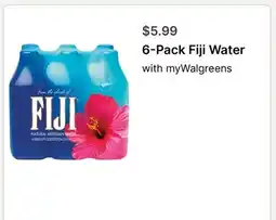 Walgreens 6-Pack Fiji Water offer