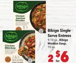 Vallarta Supermarkets Bibigo Single Serve Entrees offer