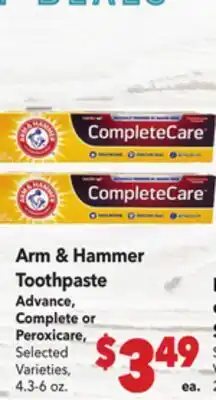 Vallarta Supermarkets Arm & Hammer Toothpaste offer
