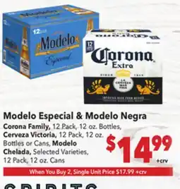 Vallarta Supermarkets Modelo Especial & Modelo offer