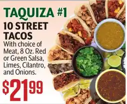Vallarta Supermarkets 10 STREET TACOS offer