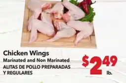 Vallarta Supermarkets Chicken Wings Marinated and Non Marinated | ALITAS DE POLLO PREPARADAS Y REGULARES offer