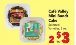 Vallarta Supermarkets Café Valley Mini Bundt Cake offer