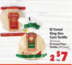 Vallarta Supermarkets El Comal King Size Corn Tortilla offer