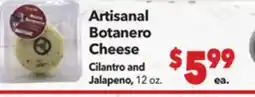 Vallarta Supermarkets Artisanal Botanero Cheese offer