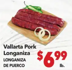 Vallarta Supermarkets Vallarta Pork Longaniza / LONGANIZA DE PUERCO offer