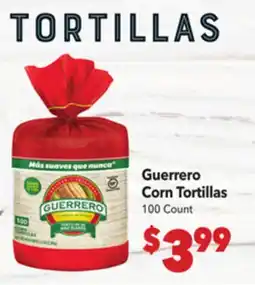 Vallarta Supermarkets Guerrero Corn Tortillas offer