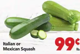 Vallarta Supermarkets Italian or Mexican Squash offer