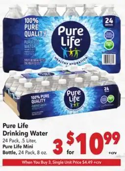 Vallarta Supermarkets Pure Life Drinking Water offer