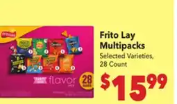 Vallarta Supermarkets Frito Lay Multipacks offer