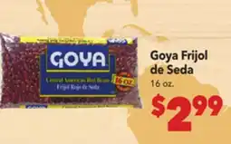 Vallarta Supermarkets Goya Frijol de Seda offer