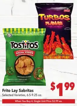 Vallarta Supermarkets Frito Lay Sabritas offer