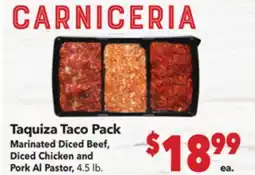 Vallarta Supermarkets Taquiza Taco Pack offer