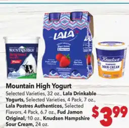 Vallarta Supermarkets Mountain High Yogurt offer