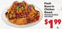Vallarta Supermarkets Fresh Bone-In Chicken Breast | PECHUGA DE POLLO CON HUESO offer