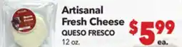 Vallarta Supermarkets Artisanal Fresh Cheese/ QUESO FRESCO offer