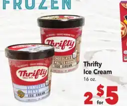 Vallarta Supermarkets Thrifty Ice Cream offer