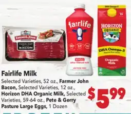 Vallarta Supermarkets Fairlife Milk offer