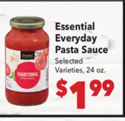 Vallarta Supermarkets Essential Everyday Pasta Sauce offer