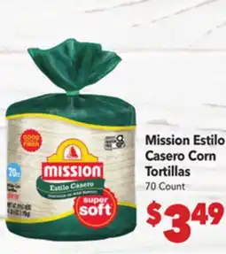 Vallarta Supermarkets Mission Estilo Casero Corn Tortillas offer