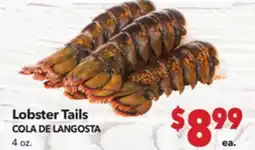 Vallarta Supermarkets Lobster Tails / COLA DE LANGOSTA offer