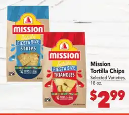 Vallarta Supermarkets Mission Tortilla Chips offer