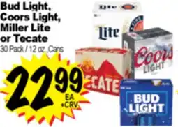 Superior Grocers Bud Light, Coors Light, Miller Lite or Tecate offer