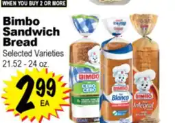 Superior Grocers Bimbo Sandwich Bread offer