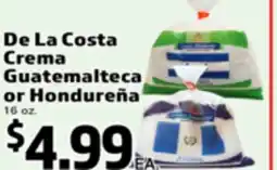 Superior Grocers De La Costa Crema Guatemalteca or Hondureña offer