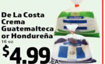 Superior Grocers De La Costa Crema Guatemalteca or Hondureña offer