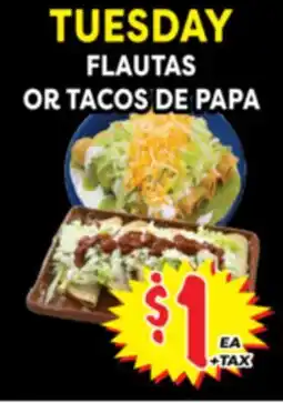 Superior Grocers FLAUTAS OR TACOS DE PAPA offer