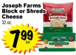 Superior Grocers Joseph Farms Block or Shreds Cheese offer