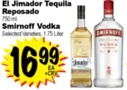 Superior Grocers El Jimador Tequila Reposado or Smirnoff Vodka offer