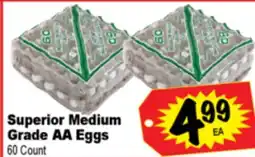 Superior Grocers Superior Medium Grade AA Eggs offer