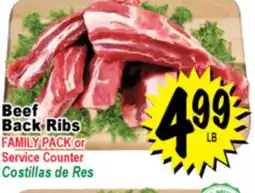 Superior Grocers Beef Back Ribs offer