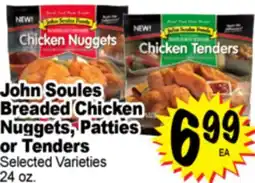 Superior Grocers John Soules Breaded Chicken Nuggets, Patties or Tenders offer