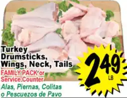 Superior Grocers Turkey Drumsticks, Wings, Neck, Tails offer