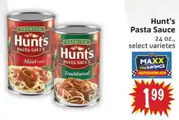 Foodmaxx Hunt's Pasta Sauce offer