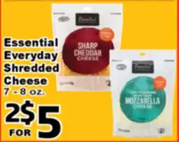 Superior Grocers Essential Everyday Shredded Cheese offer