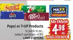 Foodmaxx Pepsi or 7 • UP Products offer