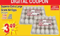 Superior Grocers Superior Extra Large Grade AA Eggs offer