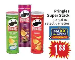 Foodmaxx Pringles Super Stack offer