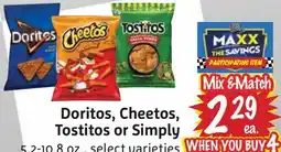 Foodmaxx Doritos, Cheetos, Tostitos or Simply offer