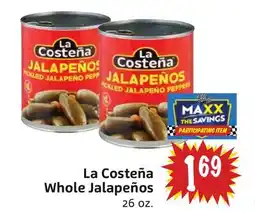 Foodmaxx La Costeña Whole Jalapeños offer