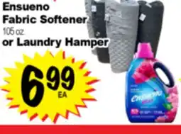 Superior Grocers Ensueno Fabric Softener 105 oz. or Laundry Hamper offer