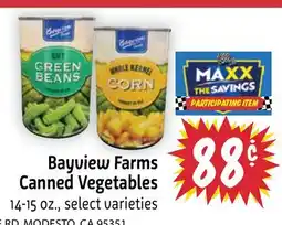 Foodmaxx Bayview Farms Canned Vegetables offer