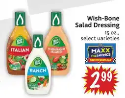 Foodmaxx Wish-Bone Salad Dressing offer