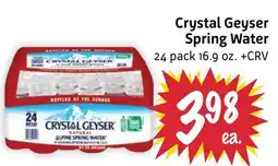Foodmaxx Crystal Geyser Spring Water offer