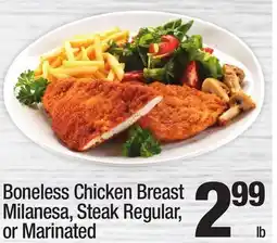 Super King Markets Boneless Chicken Breast Milanesa, Steak Regular, or Marinated offer