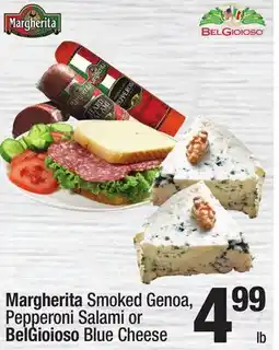 Super King Markets Margherita Smoked Genoa, Pepperoni Salami or BelGioioso Blue Cheese offer